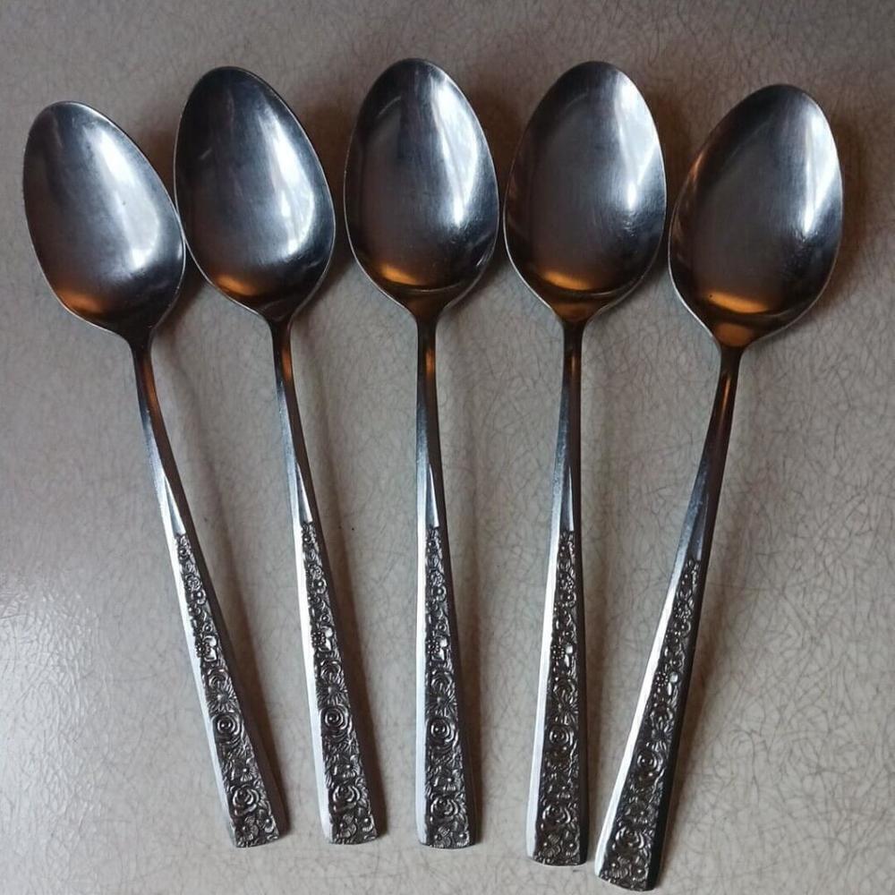 Orleans Silver Stainless Steel Table Spoons Vintage